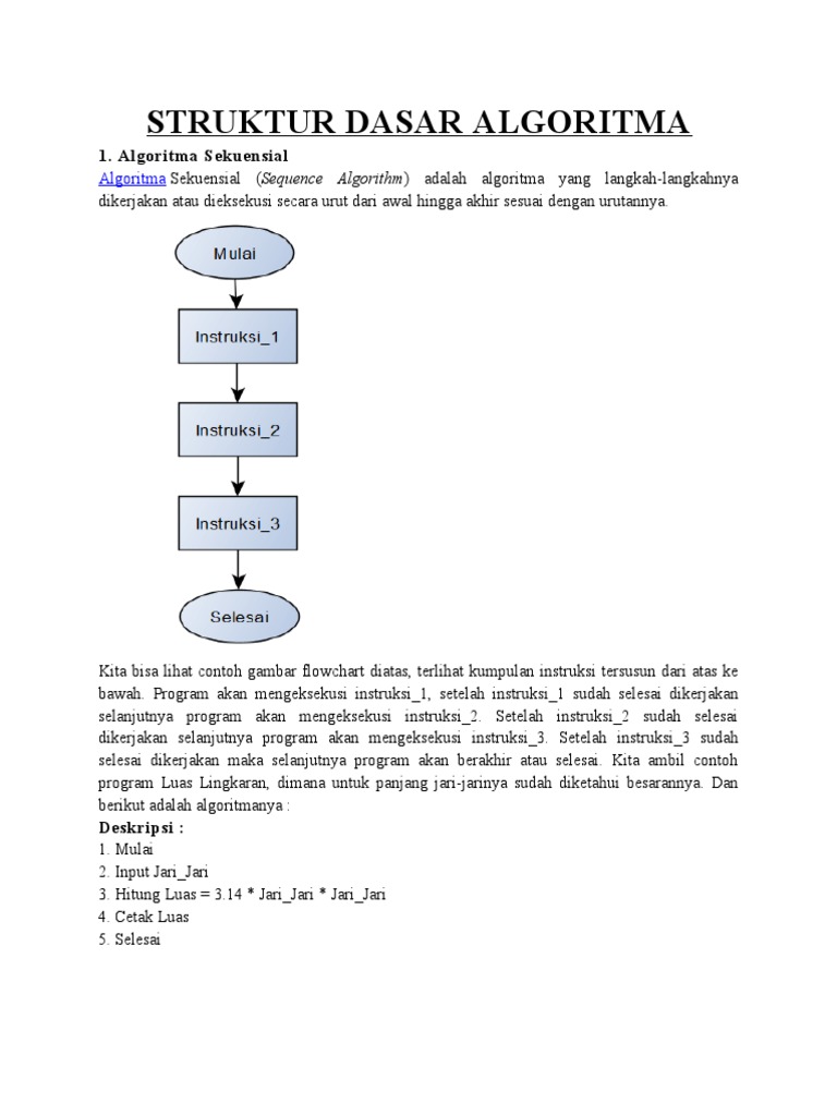 Struktur Dasar Algoritma | PDF | Komputer