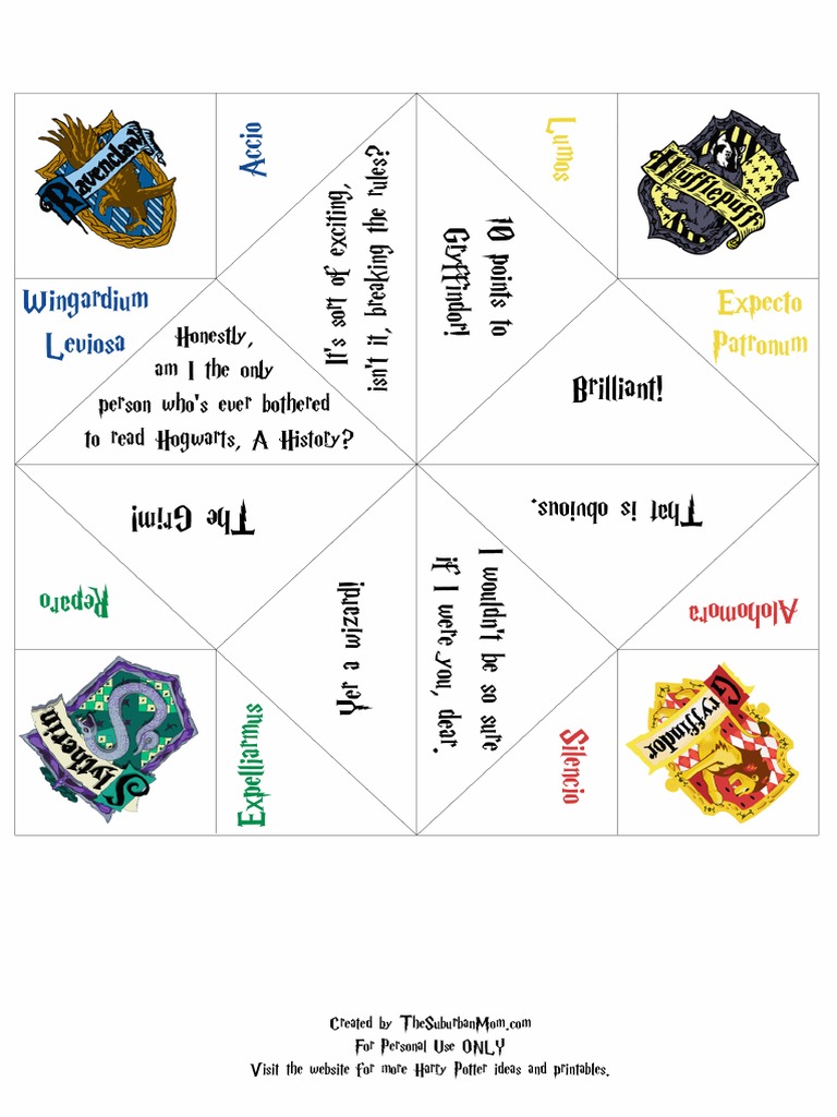Harry Potter Fortune Teller | PDF