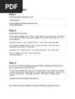 Generating SSL Step 1: Verify Openssl Installed or Not