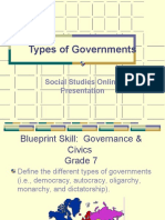 Types of Governments: Social Studies Online Presentation