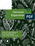 Osmosis Experiment Biology