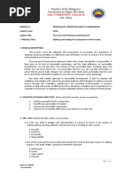 Oas Community College: Republic of The Philippines Commission On Higher Education Oas, Albay