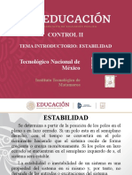 Ingeniería de Control: Tema Introductorio Estabilidad