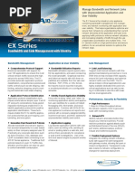 EX Series Bandwidth Link Management With Identity Data Sheet