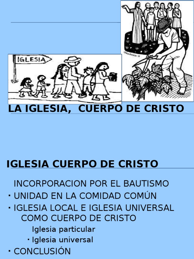 Laiglesia, Cuerpo de Cristo | PDF | Iglesia cristiana | eucaristía