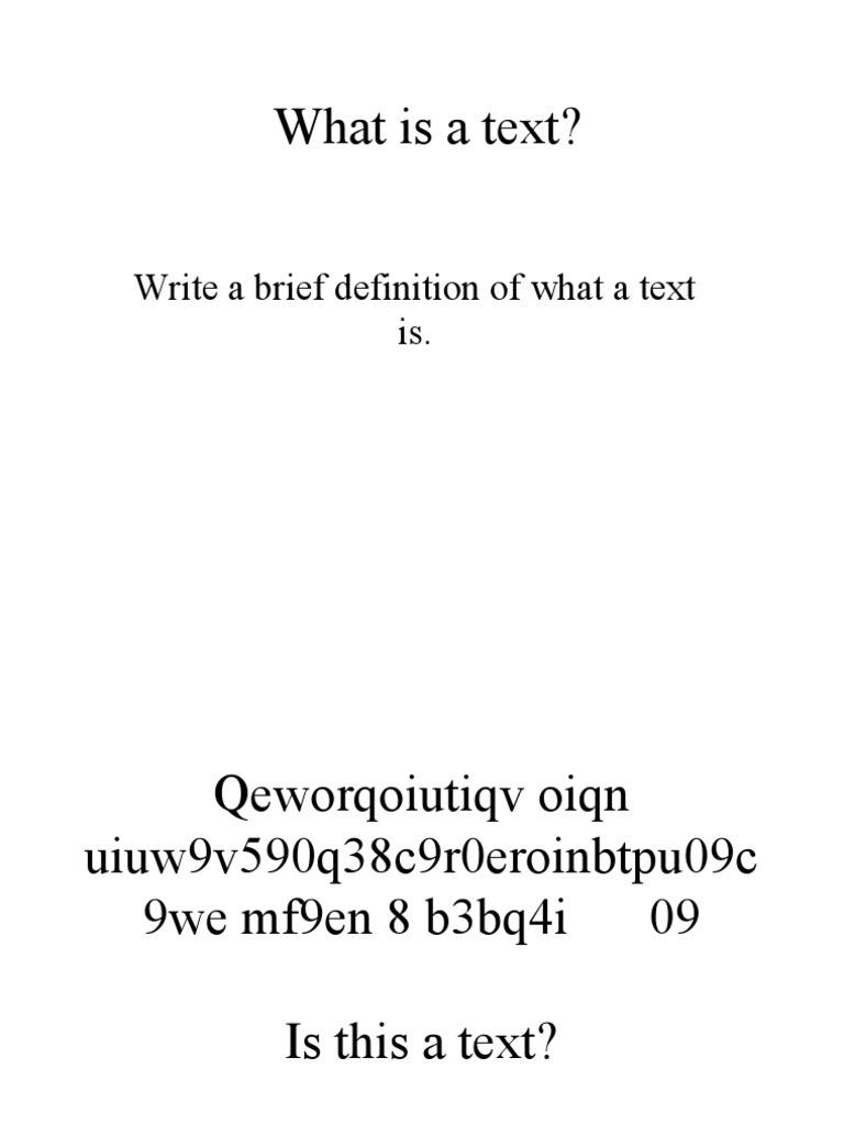 Write A Brief Definition of What A Text Is PDF Context (Language Use) Adolescence