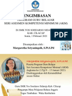 PENGIMBASAN PROGRAM GURU BELAJAR SERI AKM by Margareha Setyaningsih