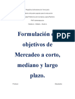 Administracion de Mercadeo Evaluacion II