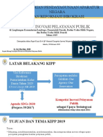 Kick Off KIPP 2019 (1) - Paparan Kepala Bidang Penyiapan Perumusan Kebijakan Pelayanan Publik