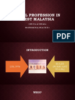 Legal Profession in West Malaysia: UPP 4712 & UPP 4612 Professional Practice 1