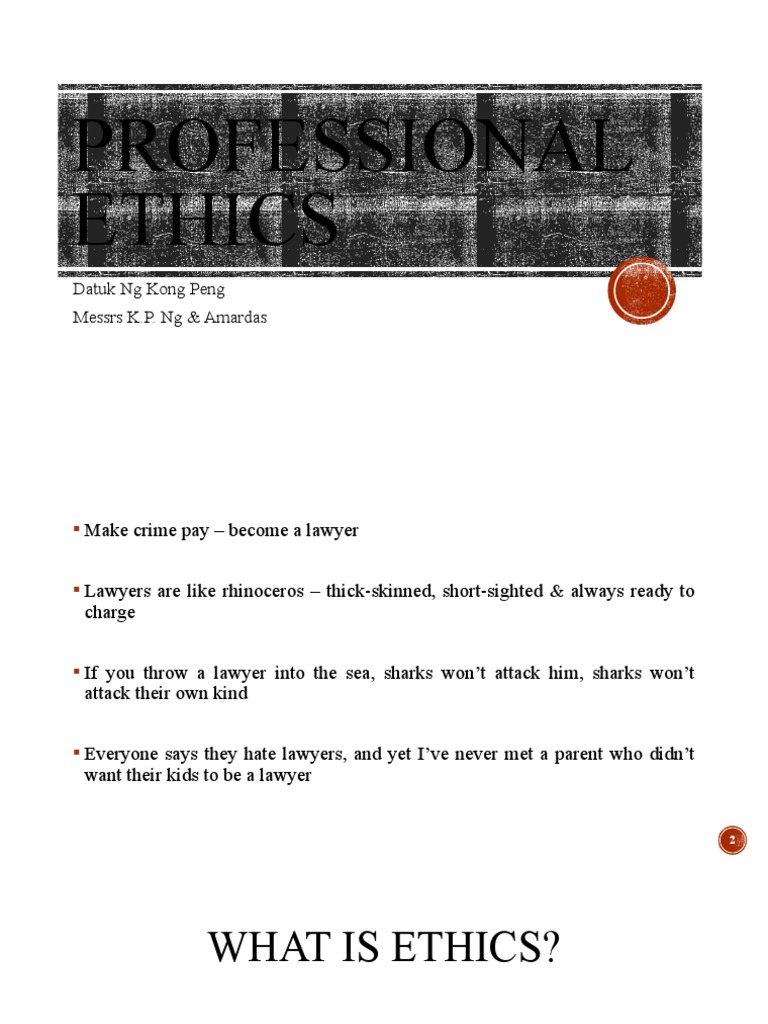 Professional Ethics Slides Kp Pdf Advocate Solicitor