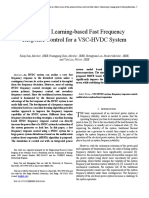 A Machine Learning-Based Fast Frequency Response Control For A VSC-HVDC System