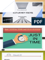 Bab 7 JUST-in - TIME and LEAN SYSTEM Manajemen Teknik