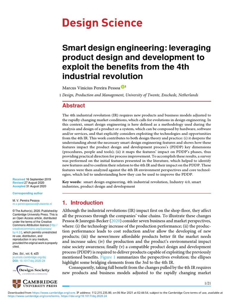 Smart Design Engineering Leveraging Product Design and Development ...