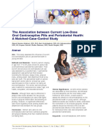 The Association Between Current Low-Dose Oral Contraceptive Pills and Periodontal Health: A Matched-Case-Control Study