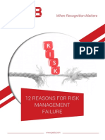12 Reasons For Risk Management Failure: When Recognition Matters