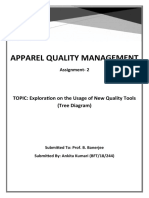 Apparel Quality Management: TOPIC: Exploration On The Usage of New Quality Tools (Tree Diagram)