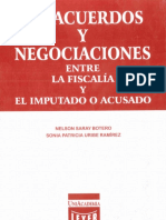 Preacuerdos y Negociaciones Entre La Fiscalia y El Imputado o Acusado