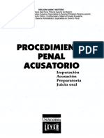 Procedimiento Penal Acusatorio Imputacion Acusacion Preparatoria Juicio Oral - Nelson Saray Botero