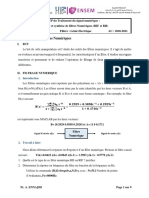 TP #1 - Analyse Et Synthèse de Filtres Numériques (RIF Et RII)