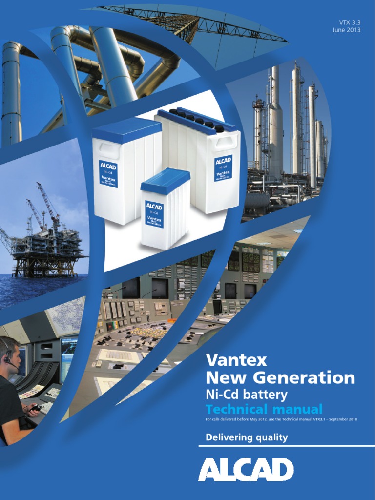 Vantex Ni-Cd Battery Technical Manual | PDF | Rechargeable Battery ...