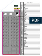 Zonna Jaya Wisata: Denah Bis Seat 59