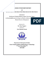 Recruitment and Selection Process at IIT Spectrum