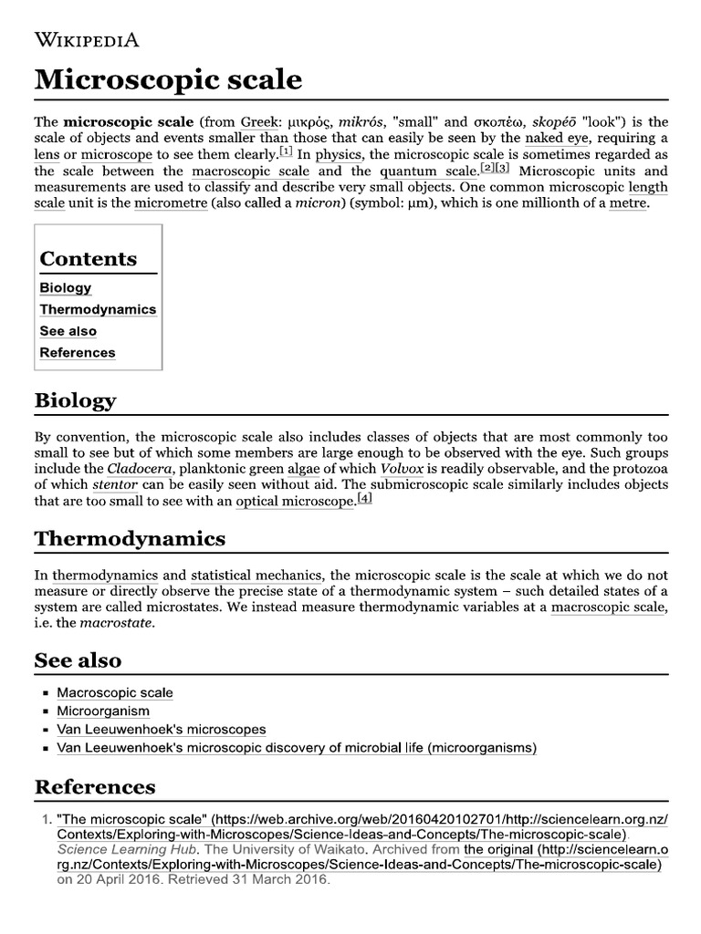 Microscopic Scale Wikipedia PDF