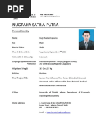 Nugraha Satria Putra: Personal Identity