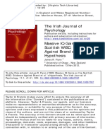 The Irish Journal of Psychology: To Cite This Article: James R. Flynn (1990) Massive IQ Gains On The Scottish