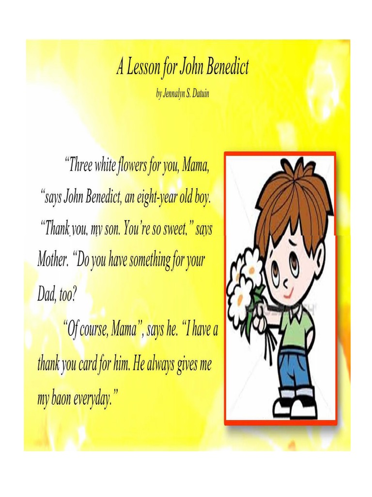 A Lesson For John Benedict - 2 | PDF