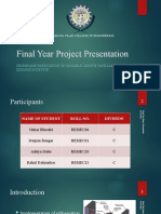 Final Year Project Presentation: Lokmanya Tilak College of Engineering