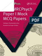 2016 MASTER PASS New Mrcpych Paper i Mock Mcq Papers