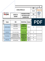 Material Approval LOG