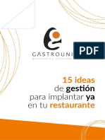 Ebook Gastrouni 15 Ideas Gestion para Implantar en Tu Restaurante