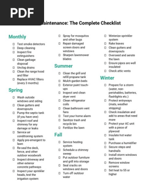Home-Maintenance-Checklist-Printable