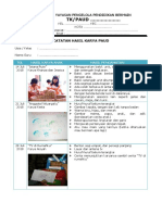 Catatan Hasil Karya Paud K-13