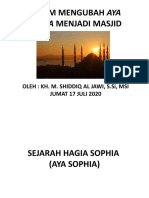 Hukum Mengubah Aya Sophia Menjadi Masjid Jumat 17 July 2020