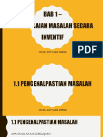 Bab 1 - Penyelesaian Masalah Secara Inventif (Cikgu Ooi)