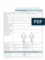 WHS Incident Report Form Summary