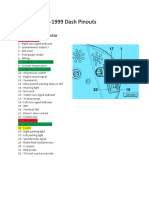 Audi A3 1997-1999 Dash Pinouts