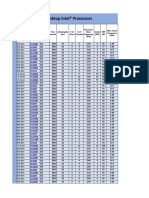 Processors Launched 2013 and Older Web