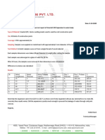 Date: 9-10-2020 in House Test Report of Smartsil 185 Expansion in Water Body