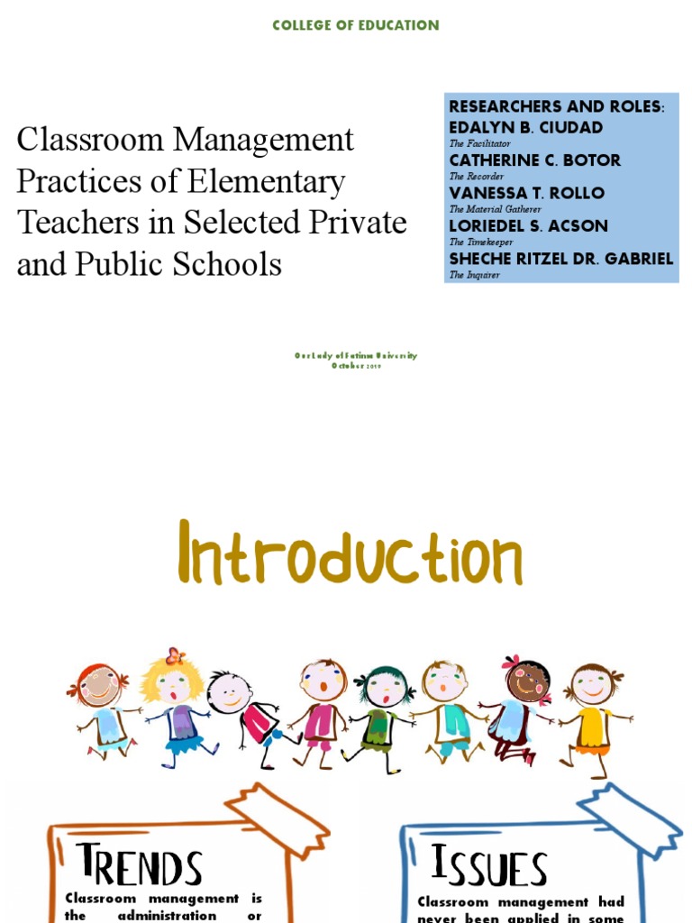 Classroom Management Practices | PDF | Classroom Management | Teachers