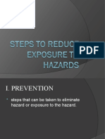 Steps To Reduce Exposure To Hazards
