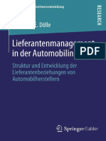 Lieferantenmanagement in Der Automobilindustrie Struktur Und Entwicklung Der Lieferantenbeziehungen Von Automobilherstellern by Johannes E. Dölle