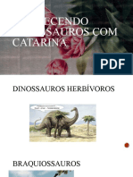 Conhecendo dinossauros com catarina