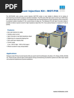 Primary Current Injection Kit: MOT-PIK: Features