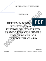 Modelo Matematico y Ejercicio de Ensaye de Vigas RSM