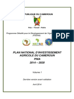 PNIA 2014 2020 Cameroun Dernier Draft AVRIL 2014